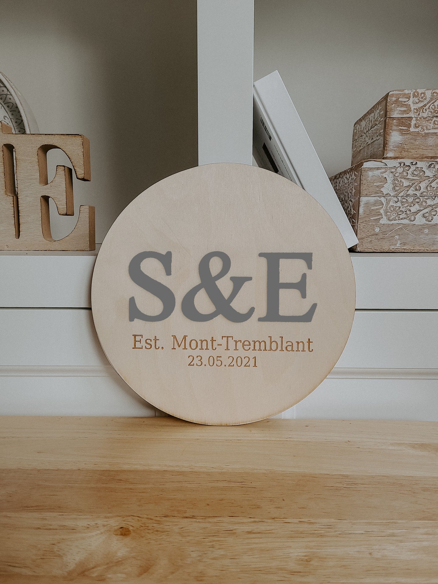 Wedding Round Plaque