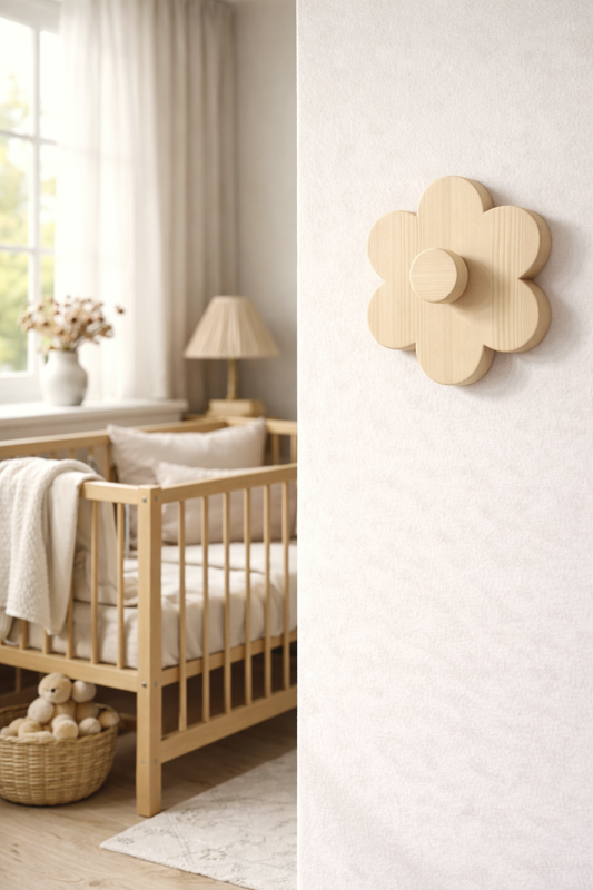 Crochet Floral En Bois