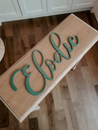 Prénom en lettres attachées - à partir de
